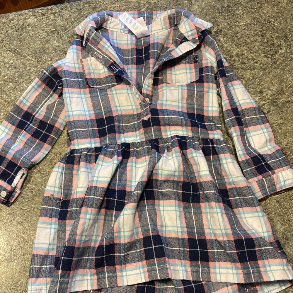 Girls Flannel Dress
